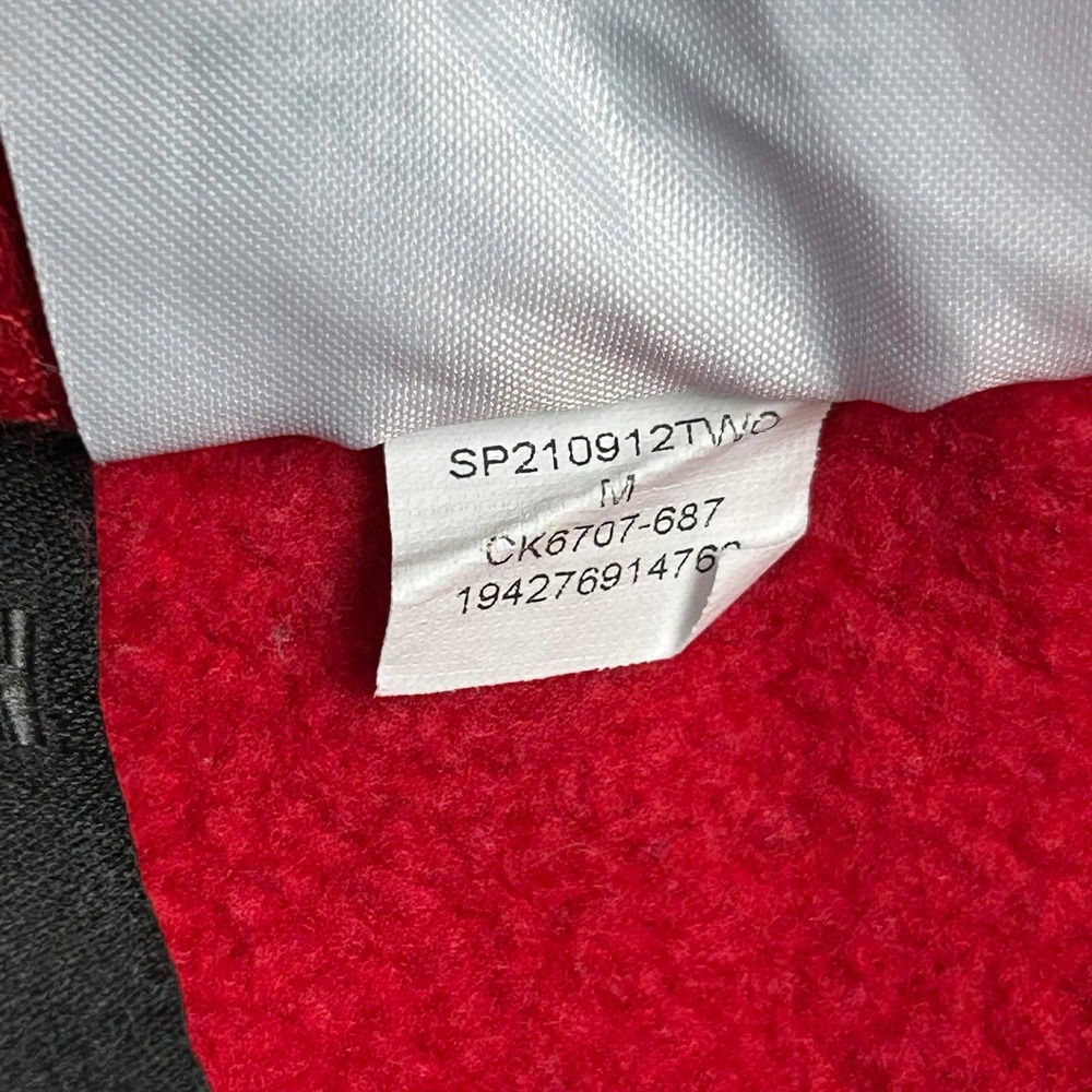 Jordan Jumpman Fleece Shorts Mens Medium Red Black Graphic CK6707-687 - Picture 8 of 9